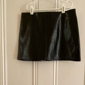 Zara Patent Leather Mini Skirt